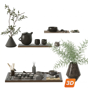 Tea Set 3D Model